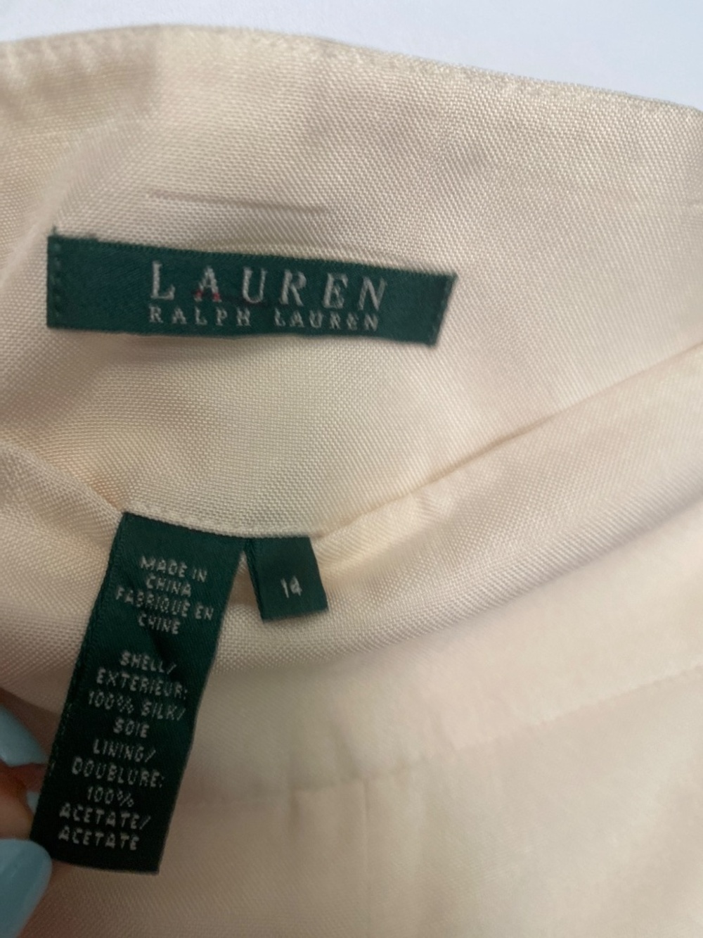 Lauren Ralph Lauren Silk Wide Leg Pant - Picture 2 of 10